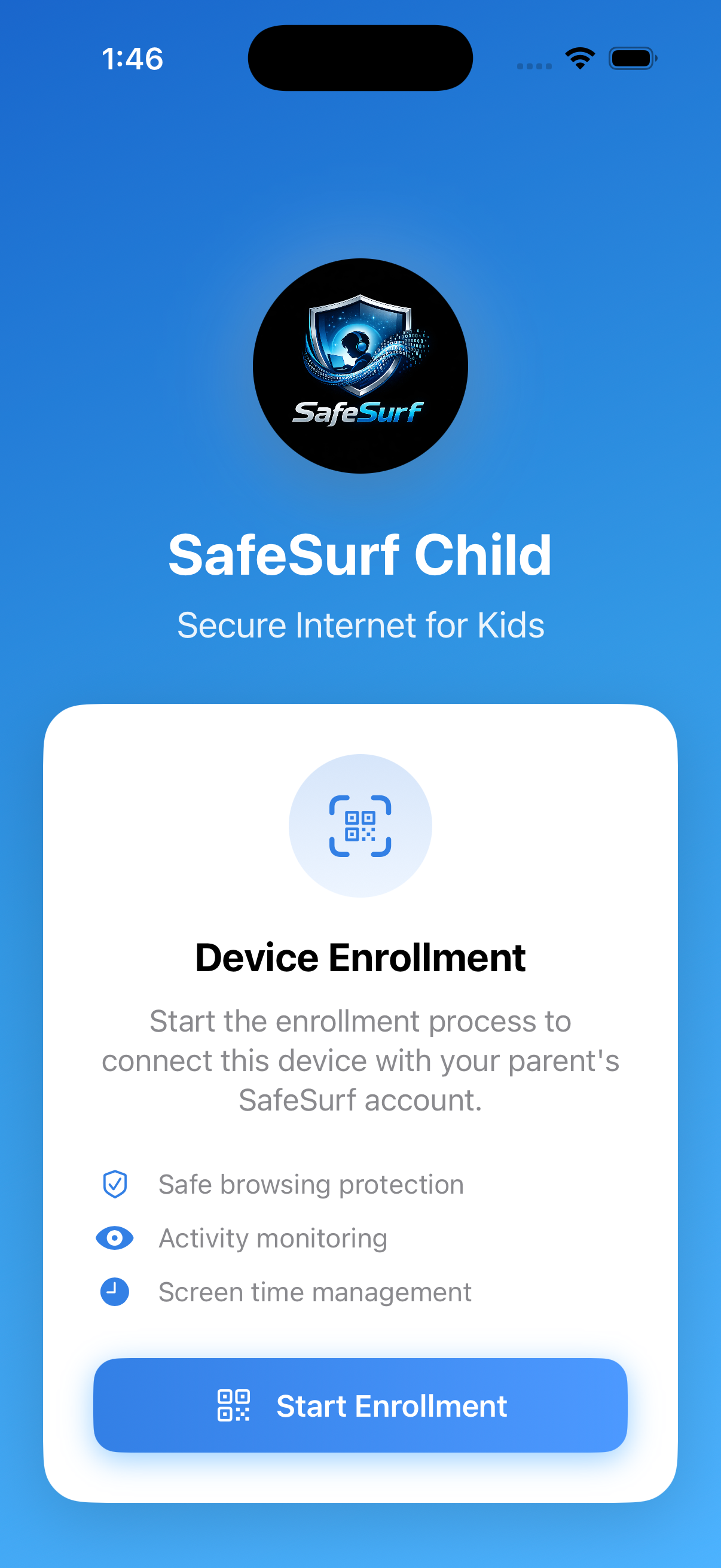 Child Device - Start Enrollment