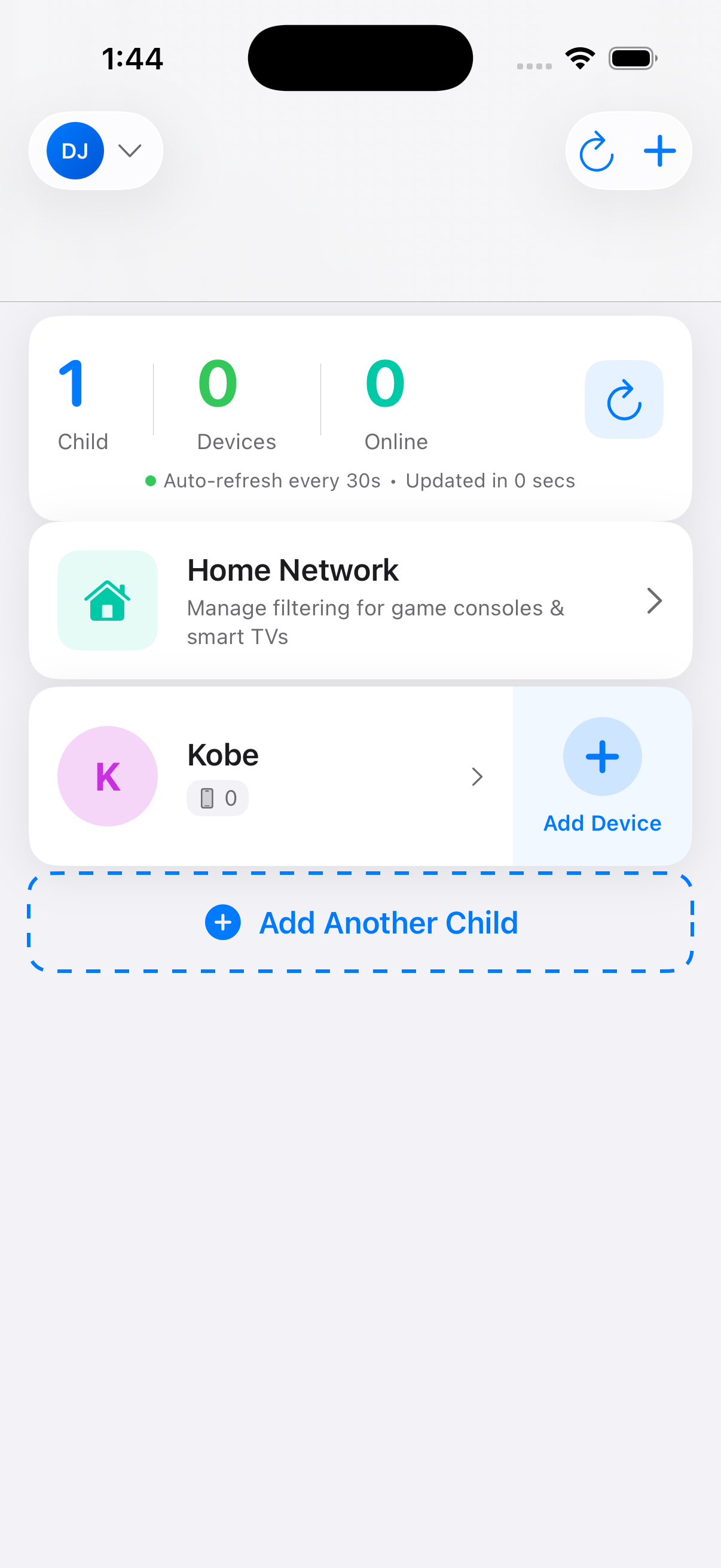 Parent Dashboard - View Family